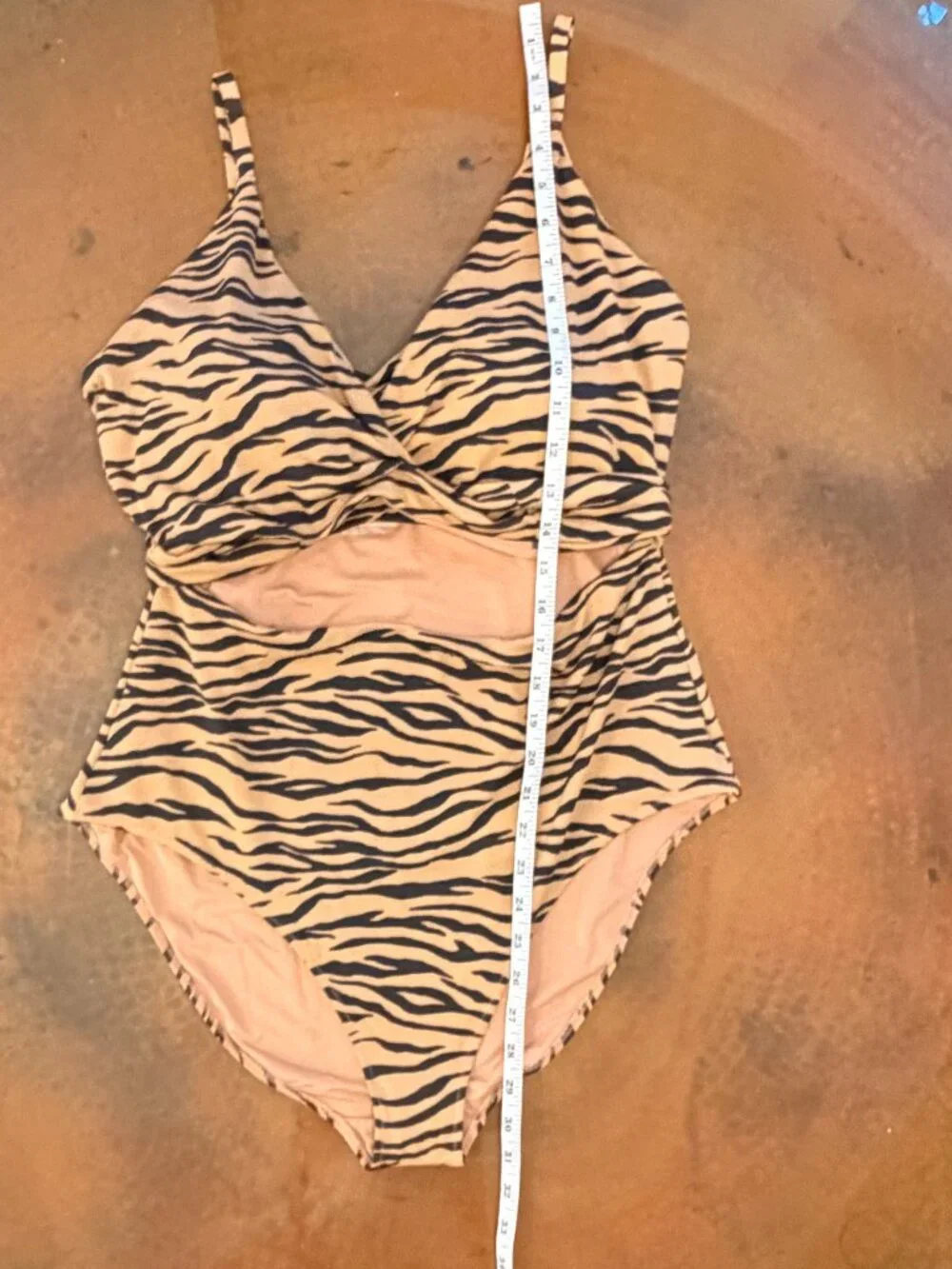 Aerie - Tiger Stripe Wrap One Piece Swimsuit